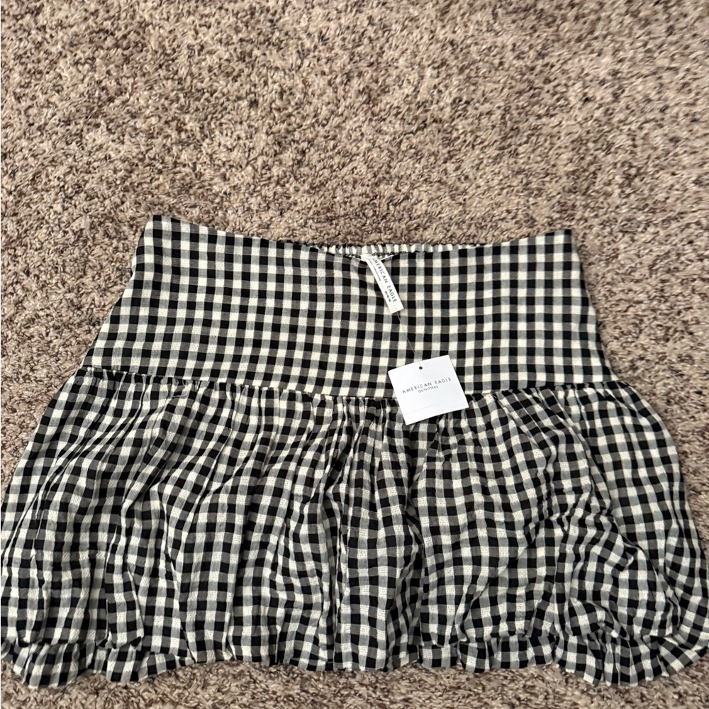 American Eagle Outfitters Checkered Bubble Skirt